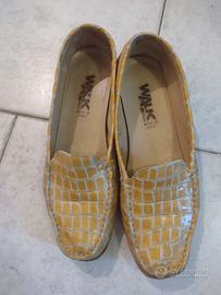 Mocassini Melluso WALK - Stampa Coccodrillo Giallo