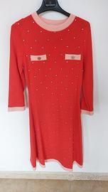 Abito rosso/arancio strass Motivi taglia M