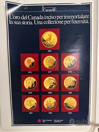 Moneta da 100 dollari  Canadesi in Oro ( FIORI )