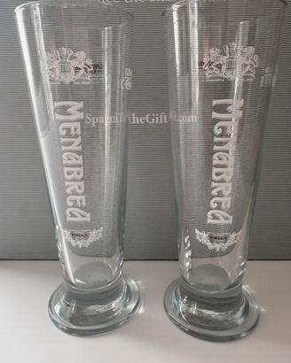 Bicchieri birra Menabrea