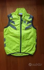 Giubbotto smanicato catarifrangente taglia 8 anni