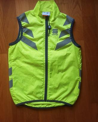 Giubbotto smanicato catarifrangente taglia 8 anni