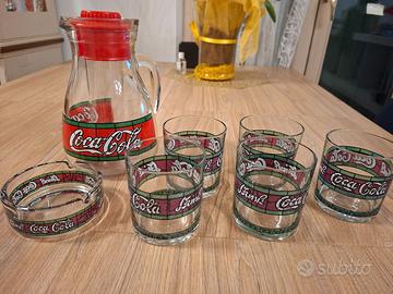 Bicchieri vintage coca cola