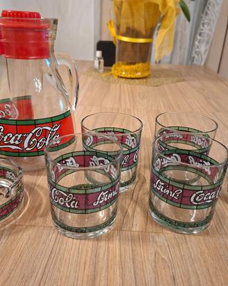 Bicchieri vintage coca cola