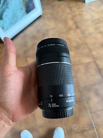 Obiettivo 75-300mm canon