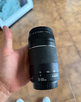 Obiettivo 75-300mm canon
