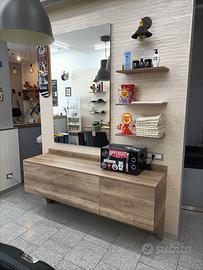 BARBER POSTAZIONE LAVORO 1 POSTO L.180 H.80