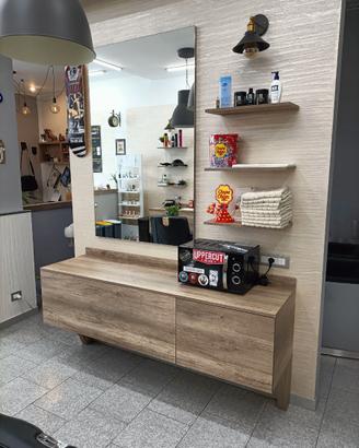 BARBER POSTAZIONE LAVORO 1 POSTO L.180 H.80