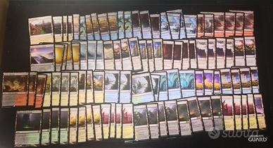 MTG Blocco 100x lands rare&mitiche