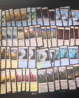 MTG Blocco 100x lands rare&mitiche
