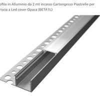 Profilo a L per integrare LED con cartongesso 