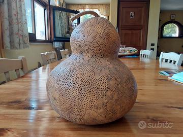 zucche intagliate a mano