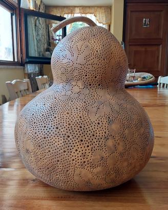 zucche intagliate a mano