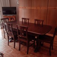 Tavolo fratino allungabile con 6 sedie