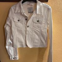 Giubbino cotone bianco tg. 9-10 bambina