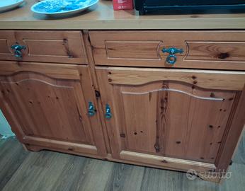 Credenza in legno country 