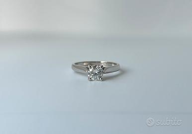 Anello Solitario Diamante 0,73 ct Certificato IGI