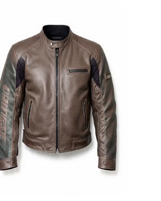 Giacca moto pelle Dainese fodera termica