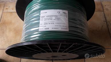 Filo elettrico Stagnato AWG 18 verde 2,1 mm 1830 m