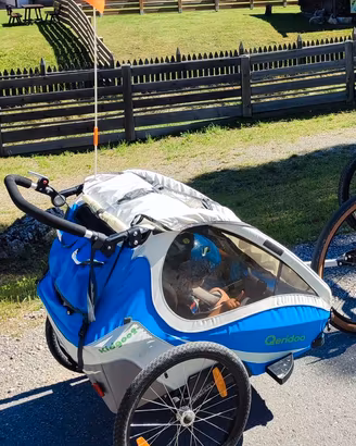 Rimorchio trailer bici Qeridoo Kidgoo 2