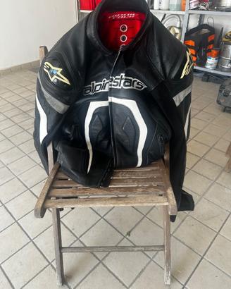 Tuta  da moto divisibile Alpinestar tg 52