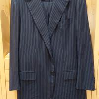 Abito sartoriale gessato blu