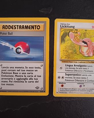 Lotto Carte Pokémon Lickitung Poké Ball - Set Jung