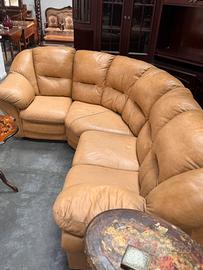 Divano in pelle angolare