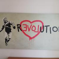 Quadro riproduzione Banski 