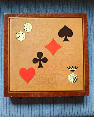 Scatola giochi da tavolo Garnier Cornil vintage 