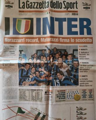 GAZZETTA DELLO SPORT 15° SCUDETTO INTER