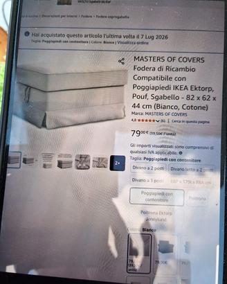 Fodera pouf IKEA Ektorp