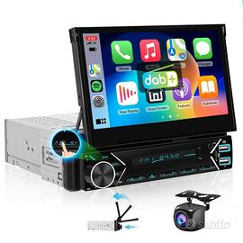 autoradio schermo retrattile Android carplay 