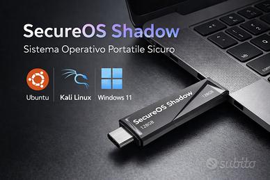SecureOS Shadow 128GB SSD USB-C/A Boot