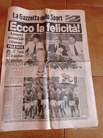 Gazzetta sport Italia campione 1982