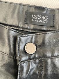 Pantalone Versace Classic V2 finta pelle t. 34