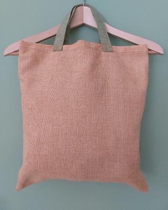 Borsa shopper homemade gialla di alta qualità.