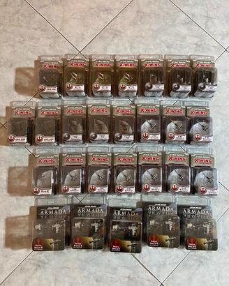 Lotto Star Wars X-Wing & Armada - 27 pz Miniature 