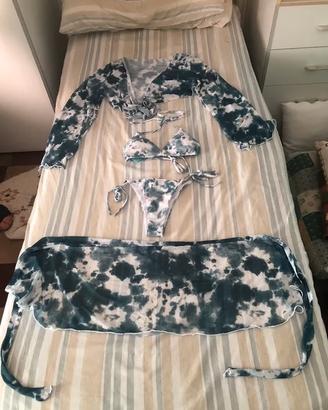 Costume da Bagno Bikini Sexy da Donna 4 Pezzi