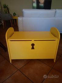 cassapanca contenitore  legno ikea trogen toy box