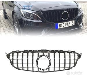 GRIGLIA MERCEDES W205 19- LOOK AMG GT NERO