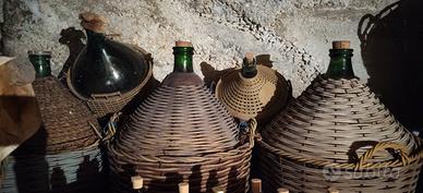 damigiane di vino vuote, varie misure 