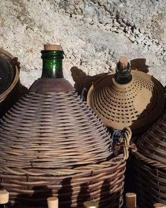 damigiane di vino vuote, varie misure 