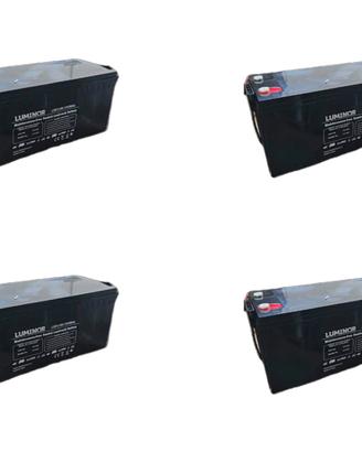 4x Batterie AGM Luminor LDC12-200, 12V 200Ah