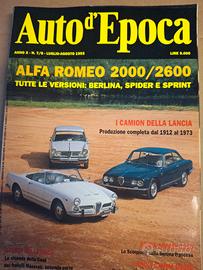 Rivista Auto D'EPOCA 