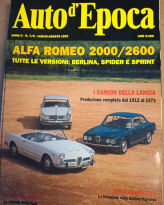 Rivista Auto D'EPOCA 