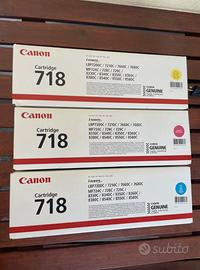 Toner originali Canon 718 - Set colori (Nuovi)