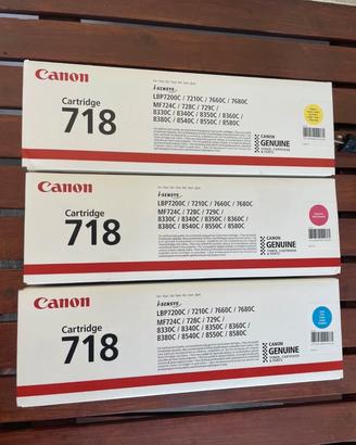 Toner originali Canon 718 - Set colori (Nuovi)