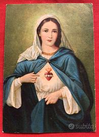 Roma 1952 Santino Cuore immacolato di Maria