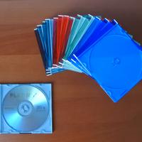 Custodia CD slim bianco e colorata